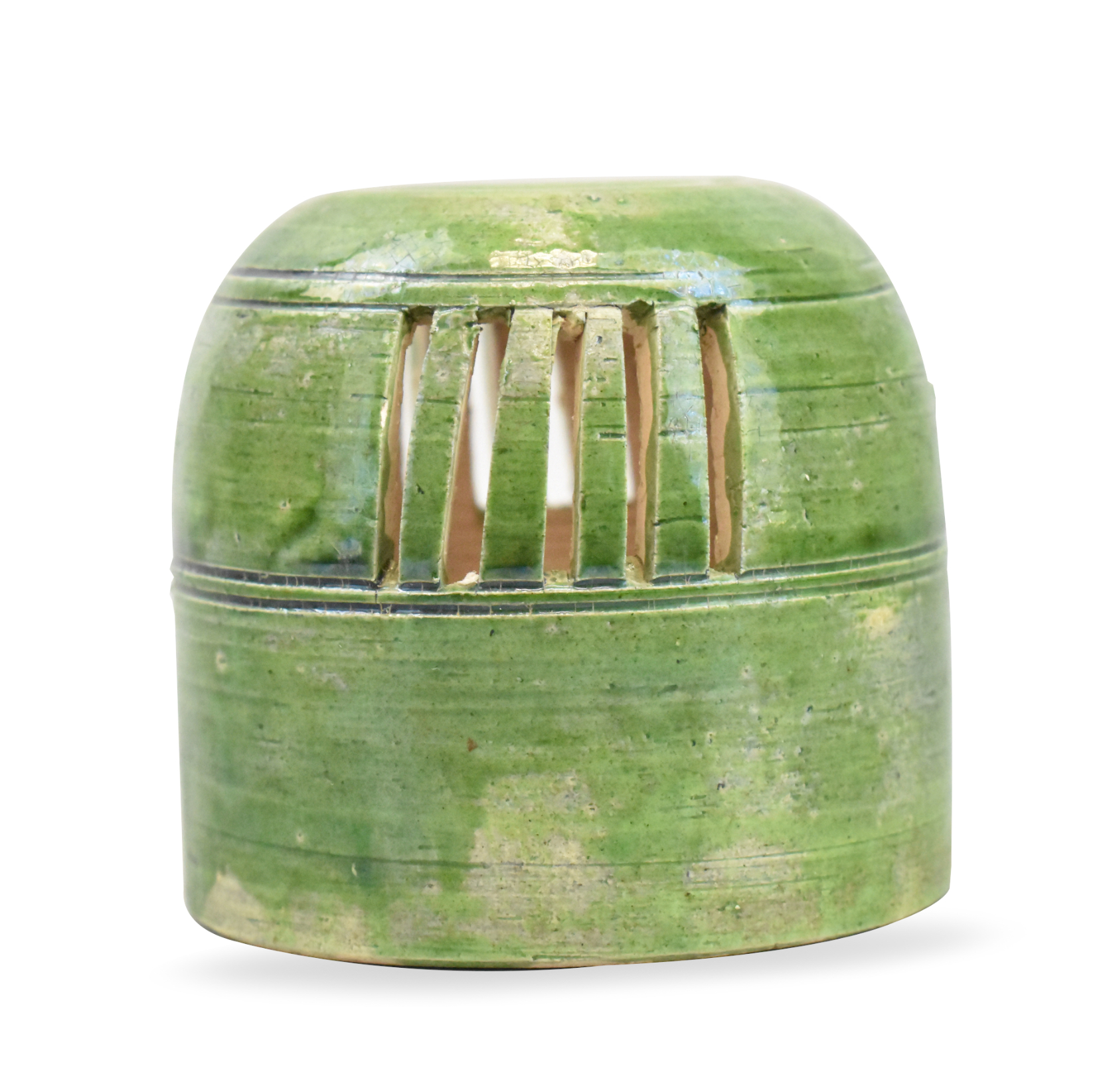 CHINESE GREEN GLAZED INCENSE BURNER  33a6d4