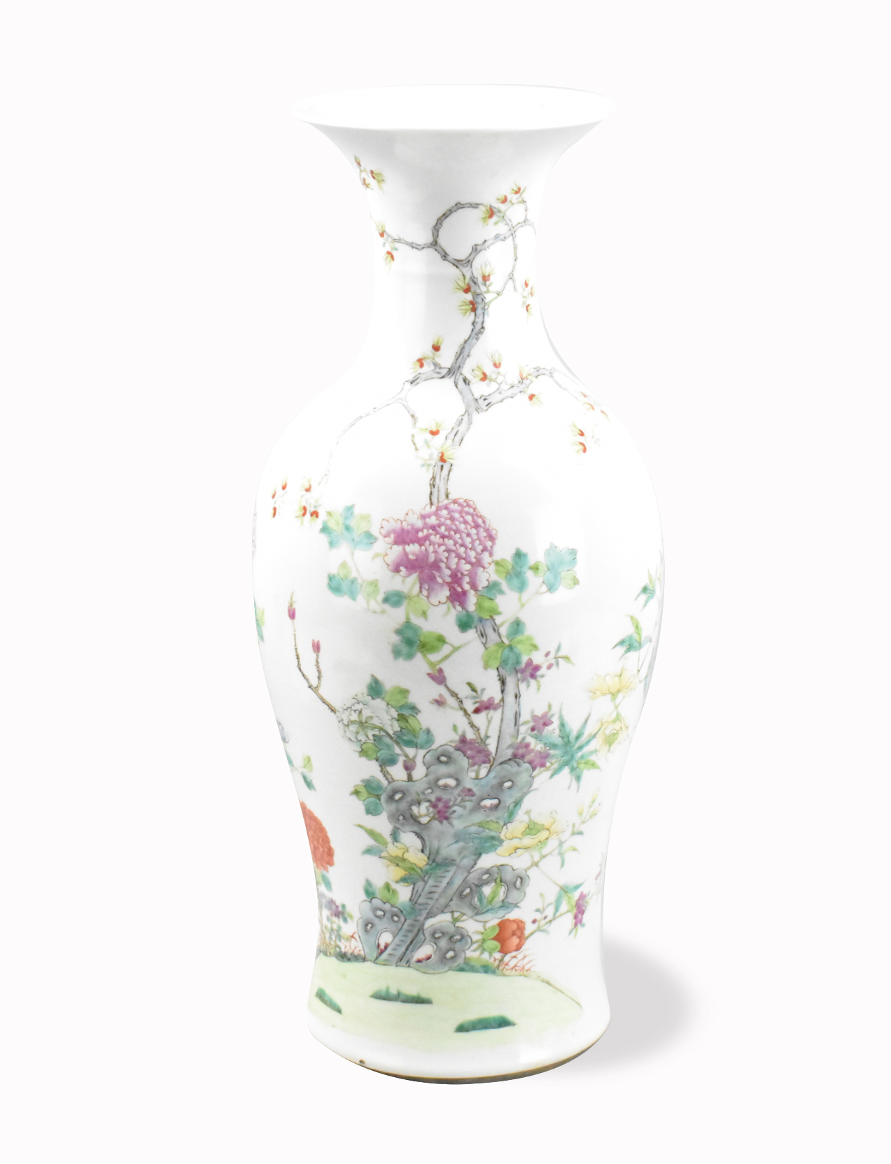 LARGE CHINESE FAMILLE ROSE FLORAL 33a71e