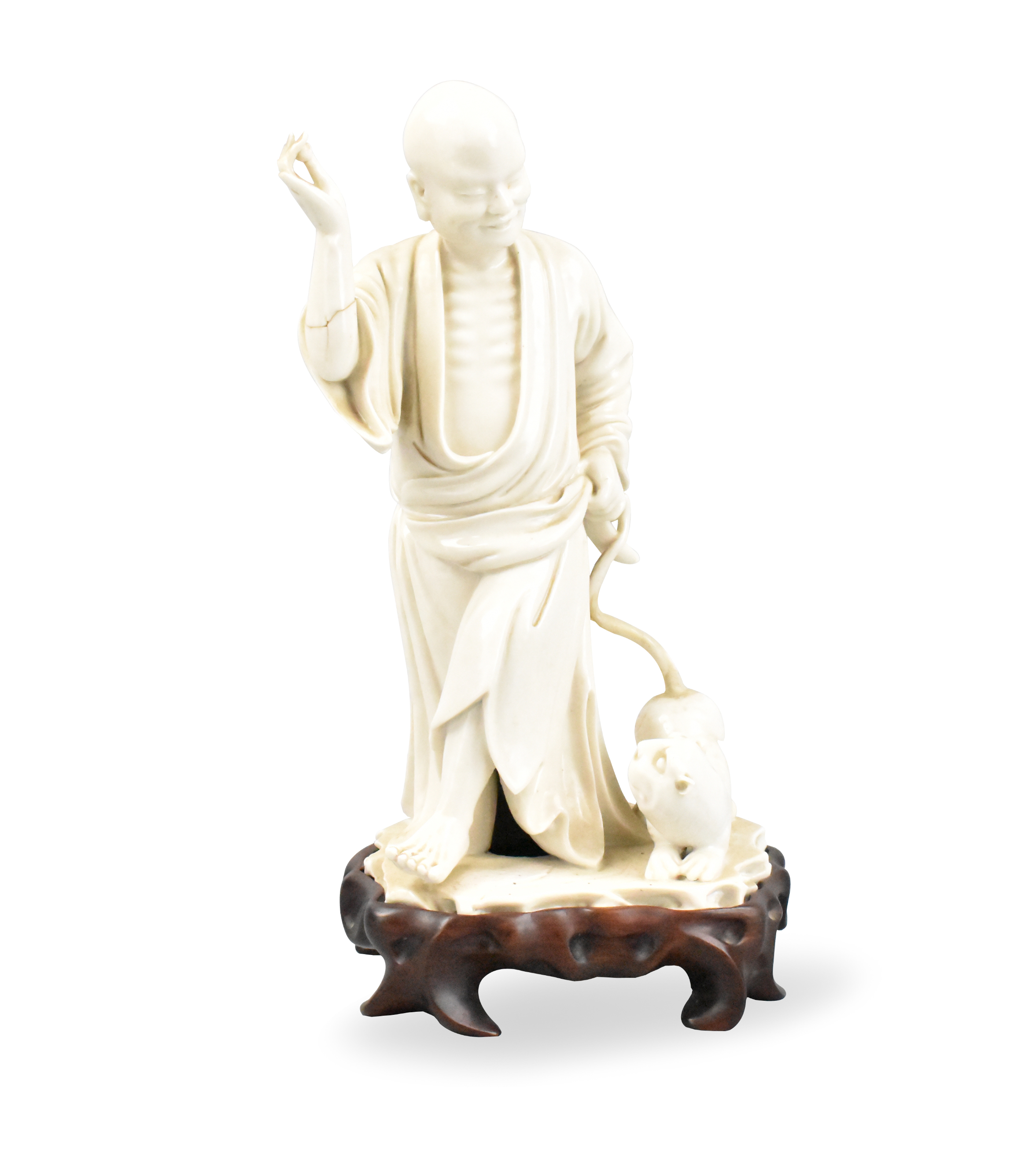 CHINESE BLANC DE CHINE LUOHAN FIGURE  33a77b