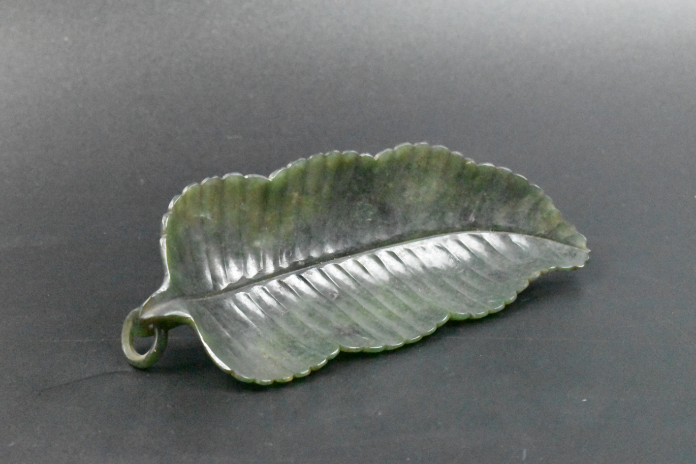 CHINESE SPINACH JADE LEAF SHAPED