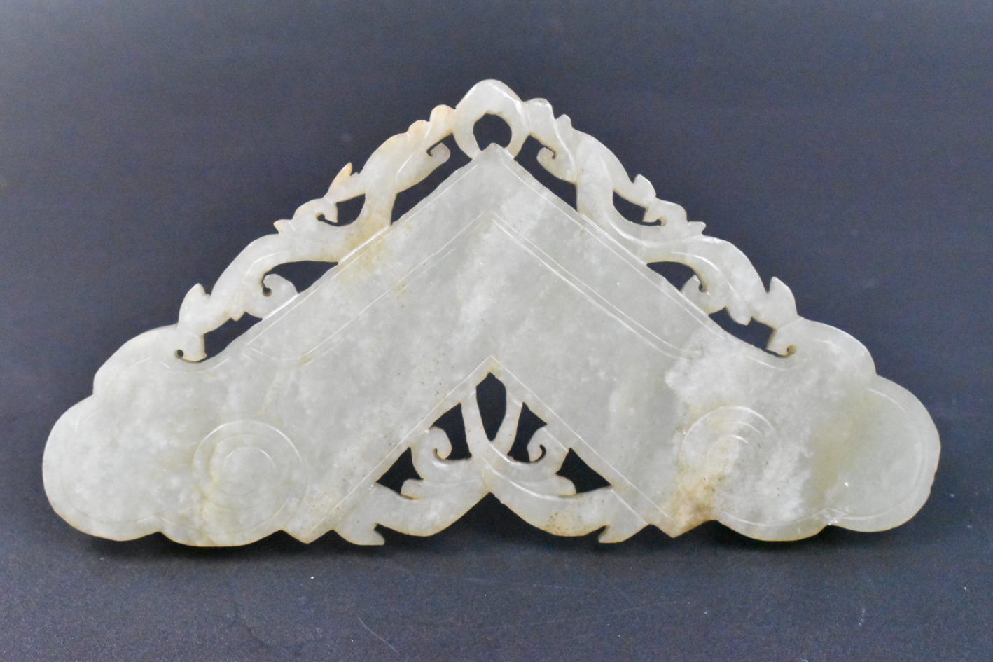 CHINESE JADE CARVED BUTTERFLY SHAPED