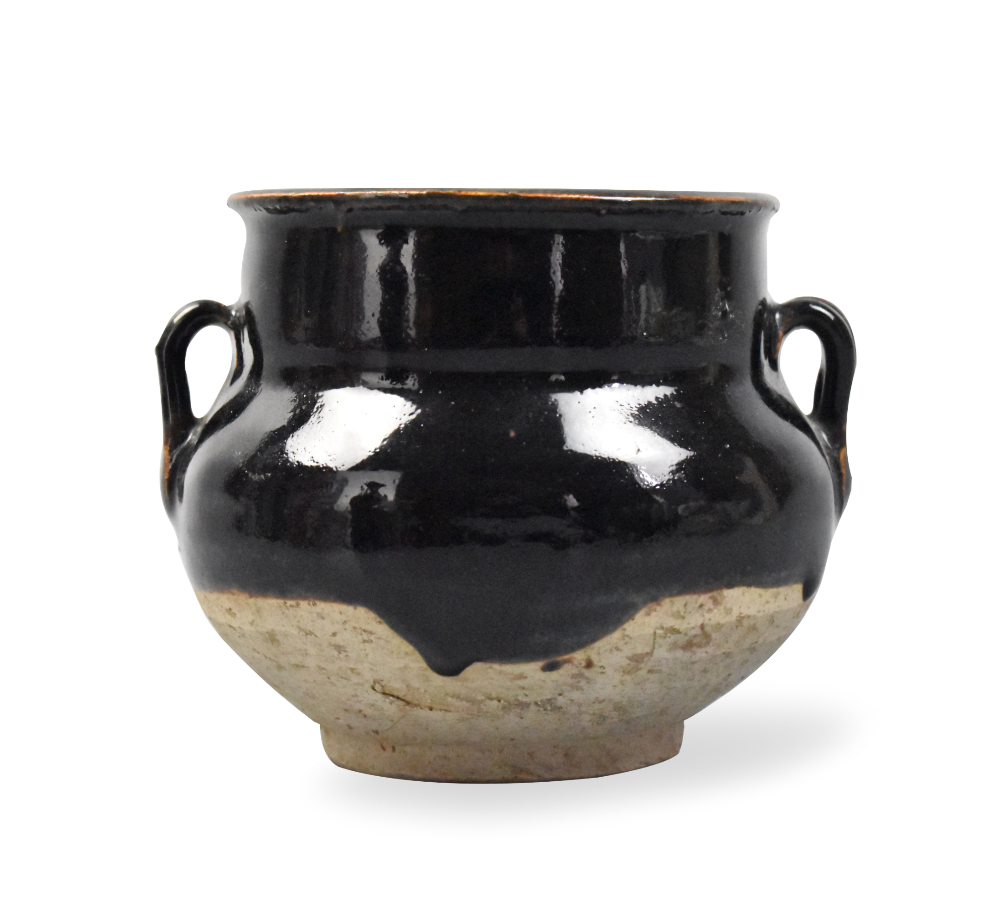 CHINESE HENAN BLACK GLAZED JAR  33a91a