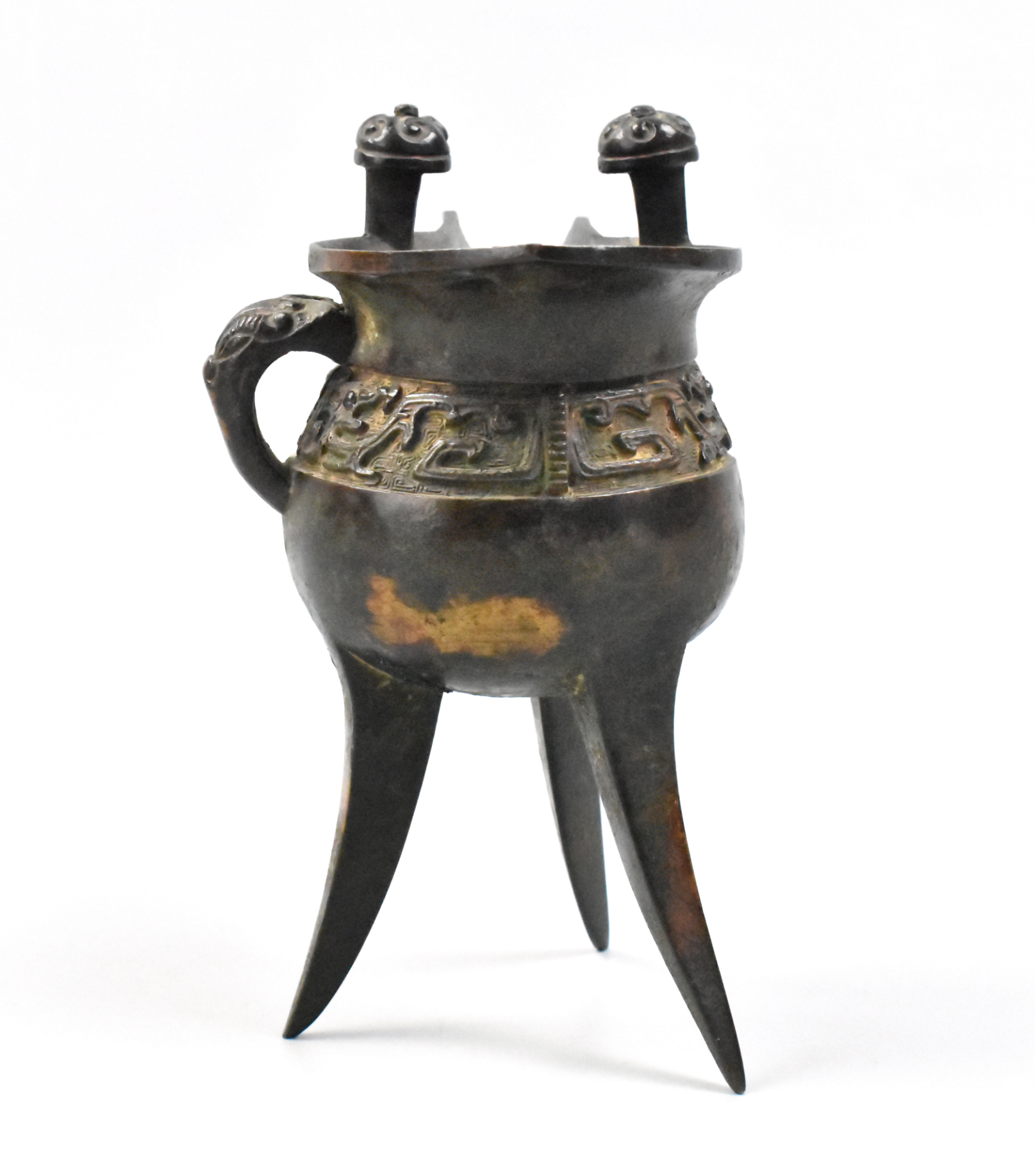 CHINESE ARCHAISTIC BRONZE JUE CUP  33a926