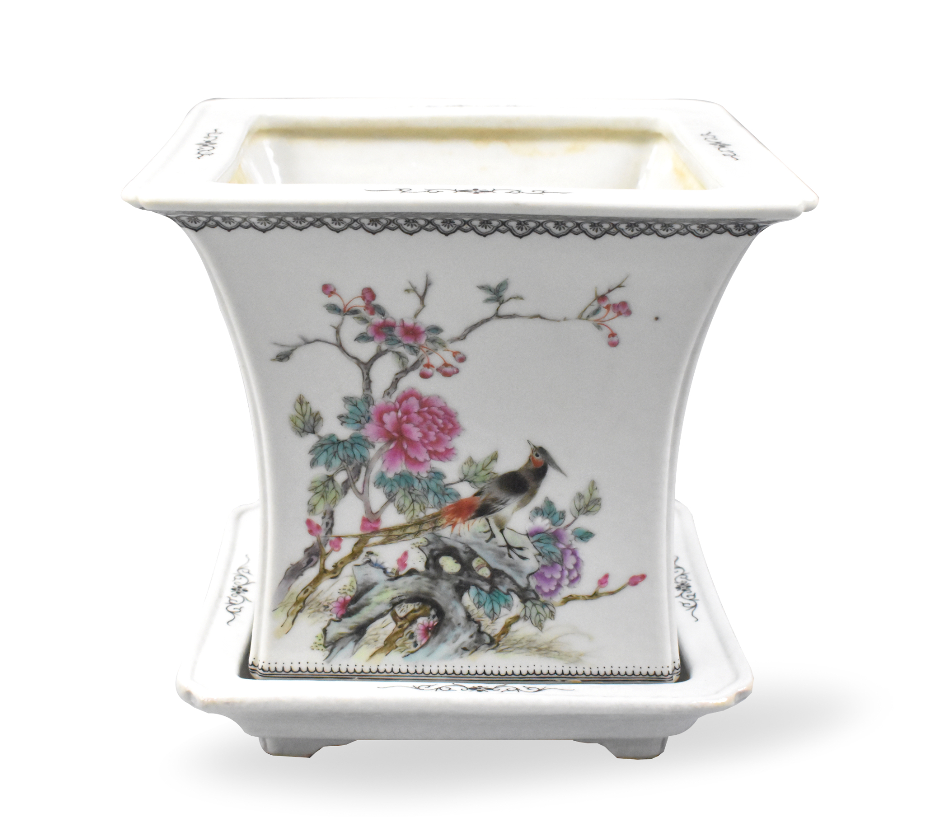 CHINESE FAMILLE ROSE PLANTER W  33a93e