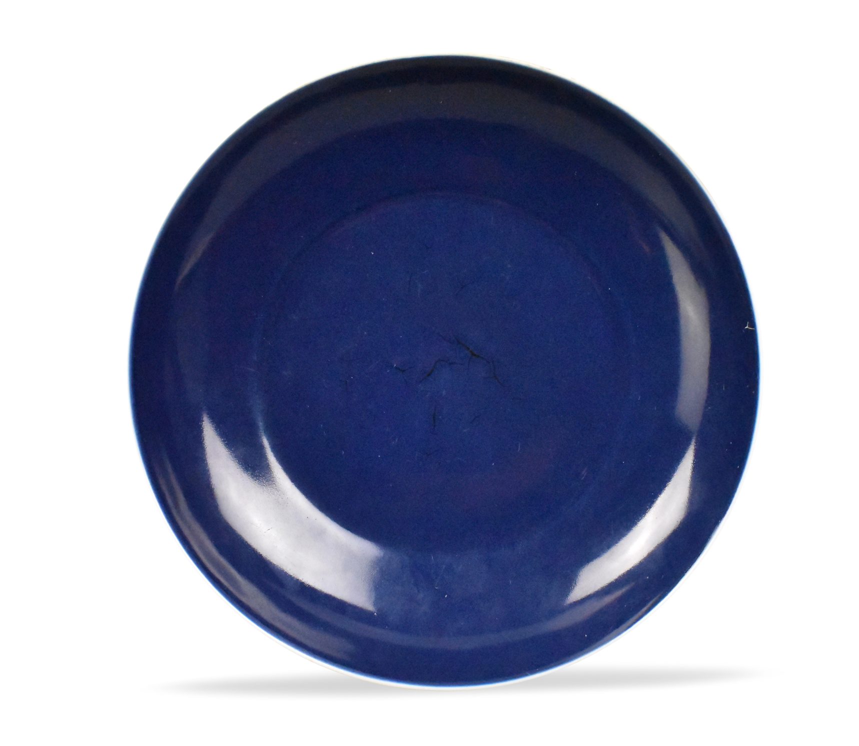 CHINESE BLUE GLAZED PLATE KANGXI 33a95c