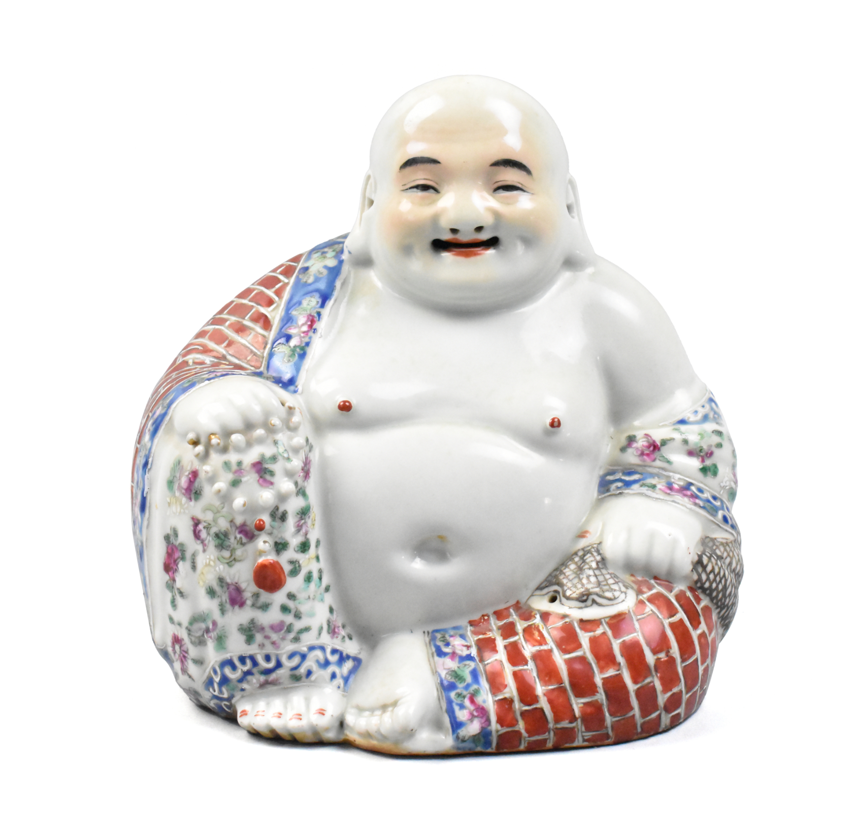 CHINESE FAMILLE ROSE LAUGHING BUDDHA 33a968