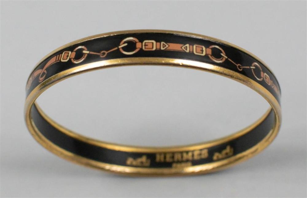 VINTAGE HERMES ENAMEL AND GOLDTONE