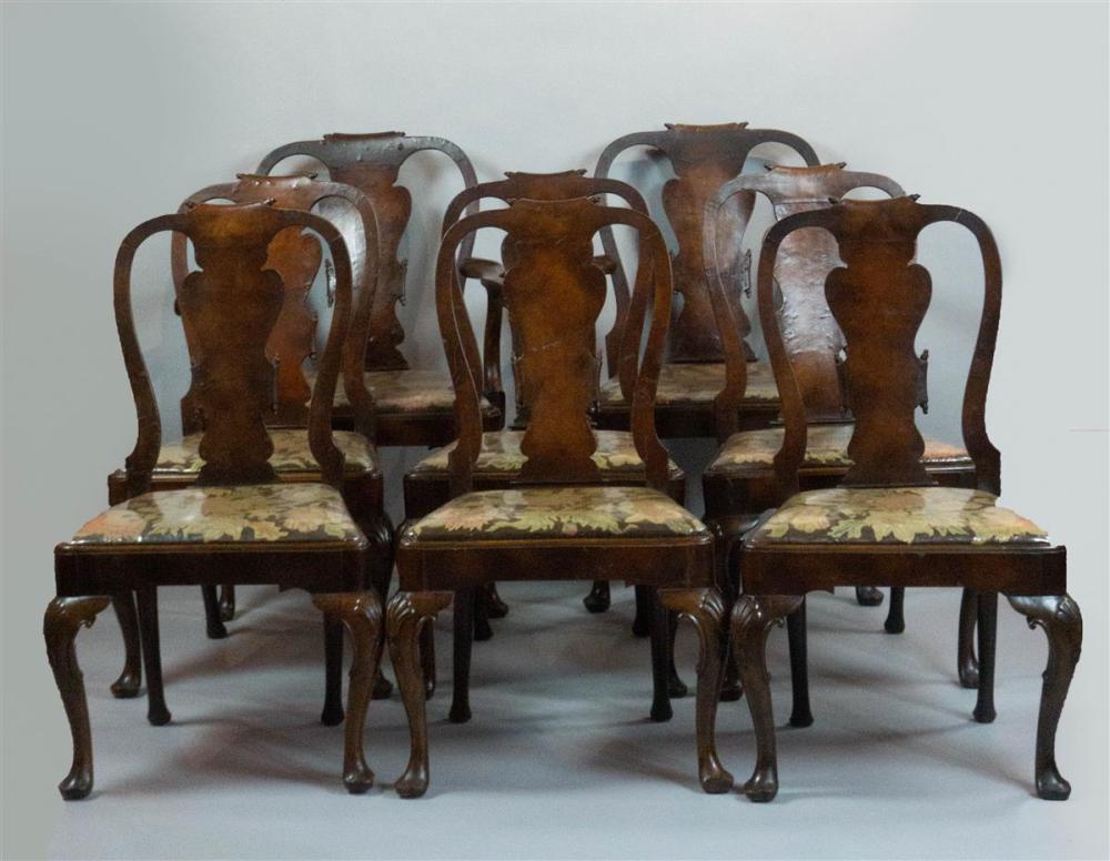 SET OF EIGHT QUEEN ANNE STYLE WALNUT 33aa90