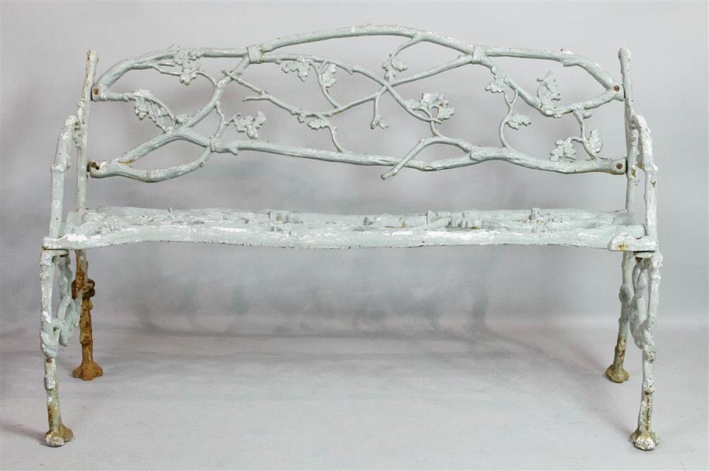 CAST IRON SERPENT AND TWIG BENCH,