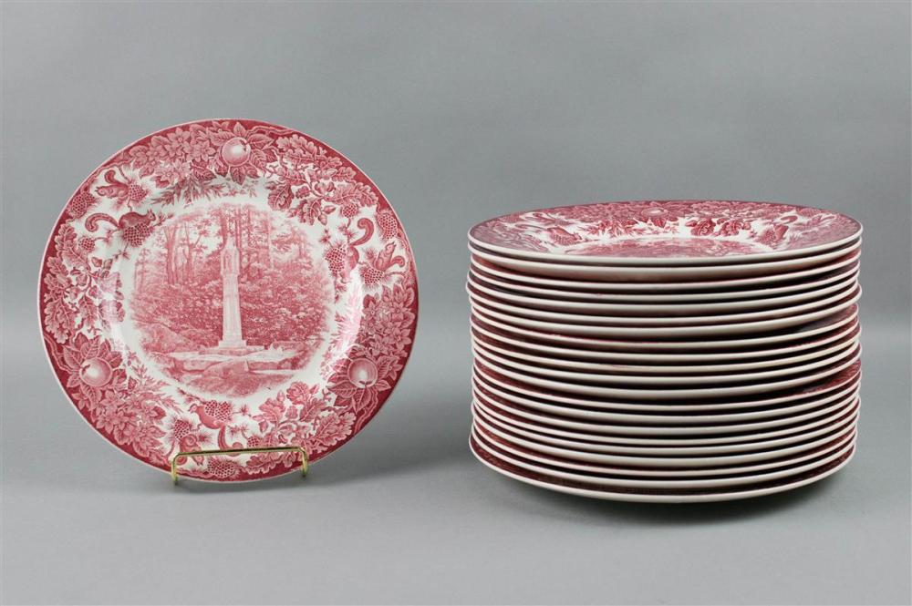 22 WEDGWOOD RED AND WHITE TRANSFER