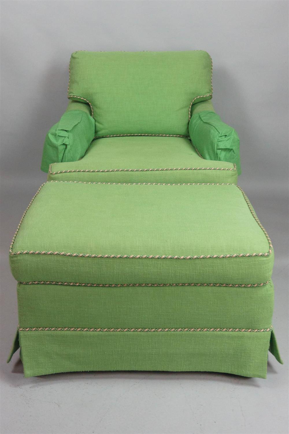 ASHLEY MANOR GREEN TWEED UPHOLSTERED 33ab1d