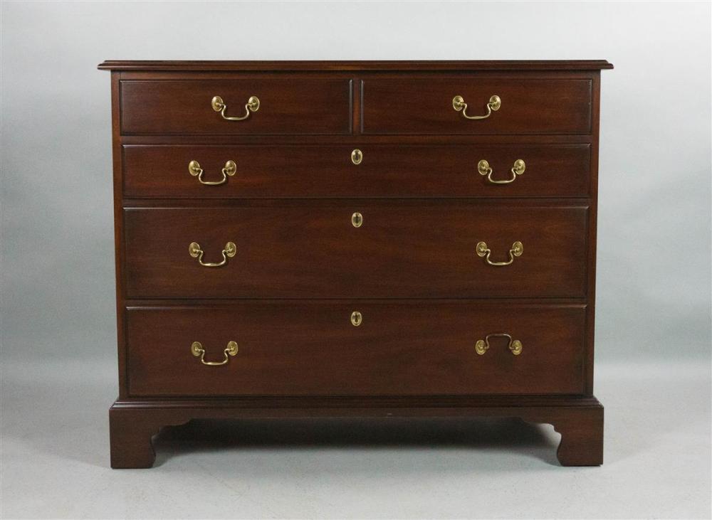 CHIPPENDALE STYLE MAHOGANY CHEST 33ab2b