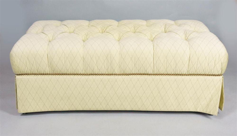 LARGE CONTEMPORARY TUFTED OTTOMANLARGE
