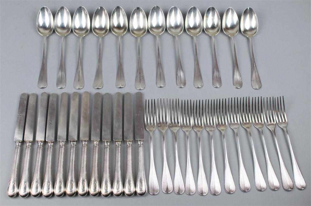 FRENCH SILVER PART DINNER SERVICEFRENCH