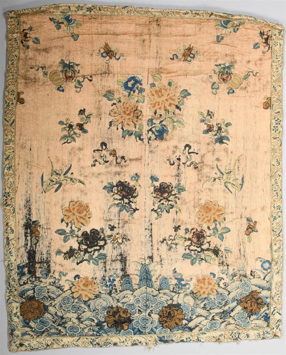 CHINESE EMBROIDERED PANEL QING 33ab77