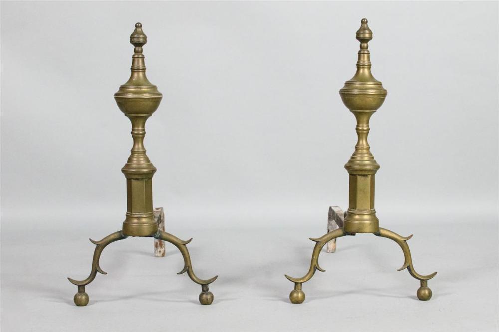 PAIR OF GEORGE III STYLE BRASS 33abcc