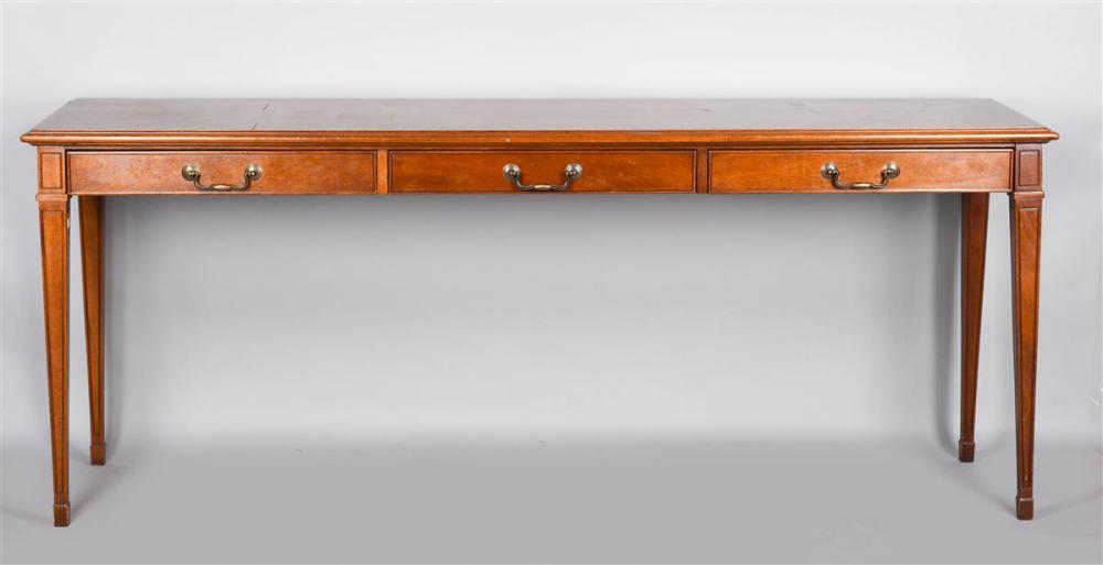 HEPPLEWHITE STYLE WALNUT CONSOLE