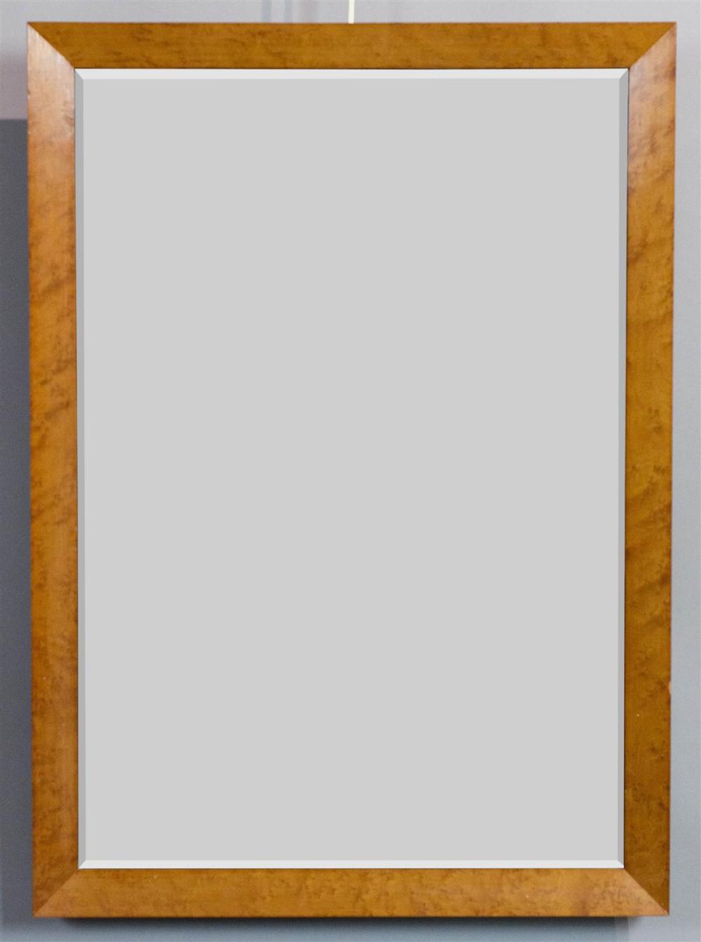 BIRDSEYE MAPLE FRAMED WALL MIRROR, MIRROR