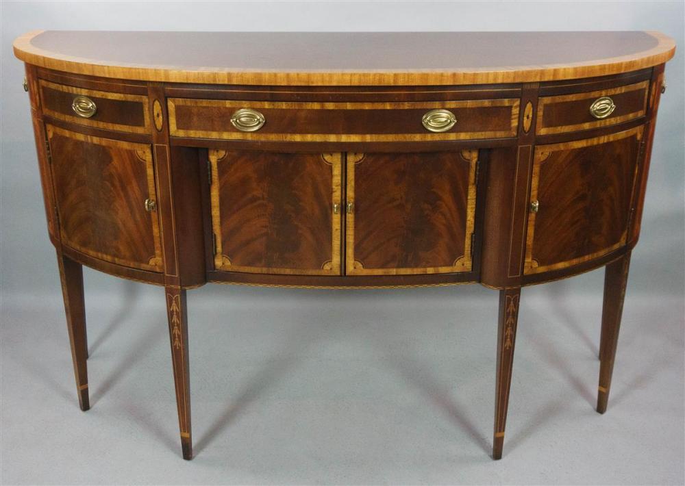 FEDERAL STYLE INLAID MAHOGANY SIDEBOARD