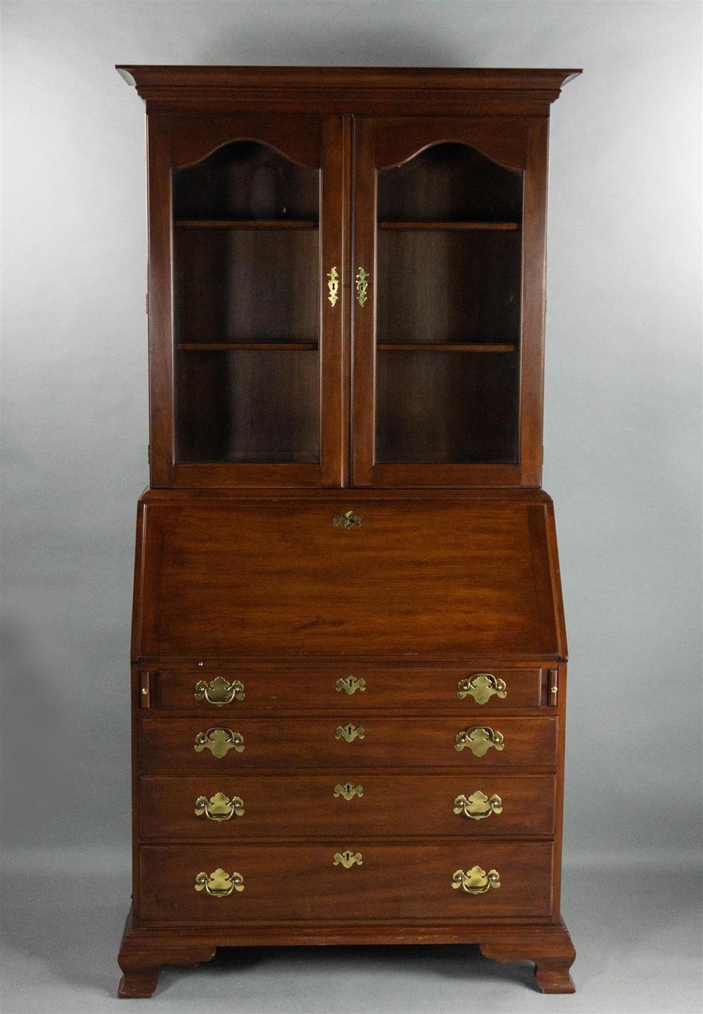 CHIPPENDALE STYLE CHERRYWOOD SECRETARY