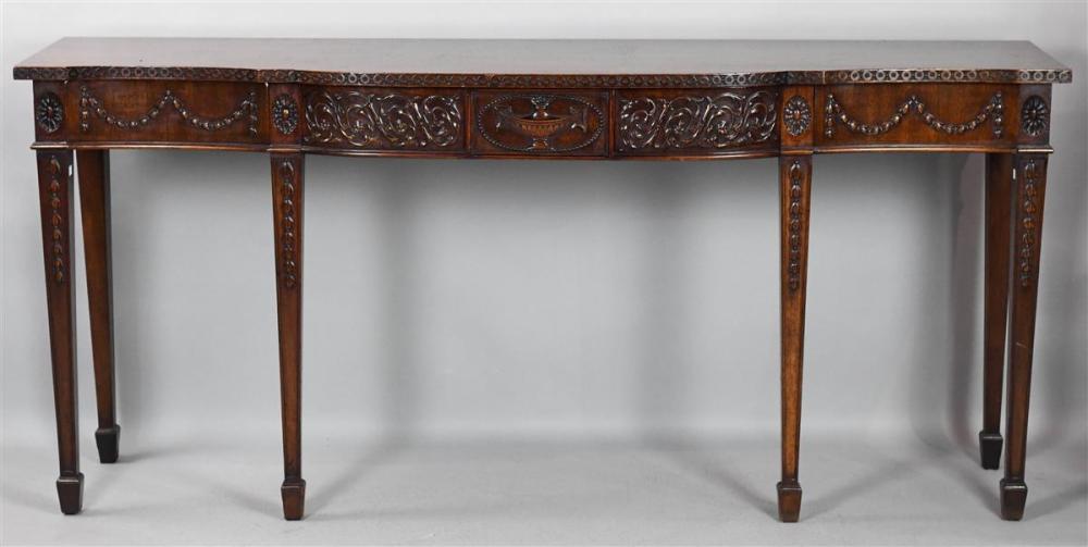 NEOCLASSICAL STYLE MAHOGANY CARVED
