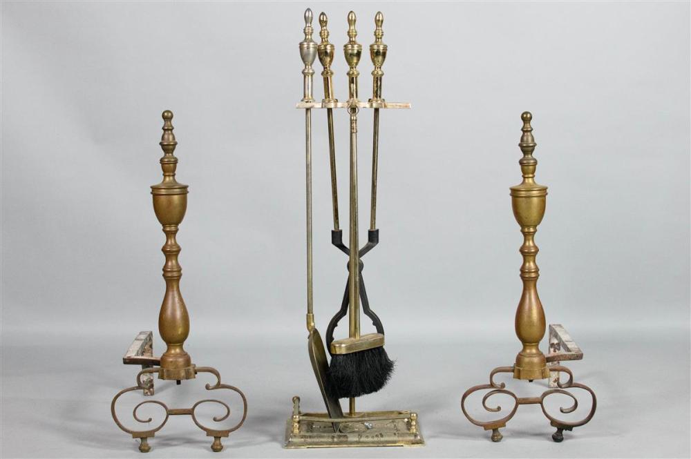 PAIR OF NEOCLASSICAL STYLE BRASS 33abe6