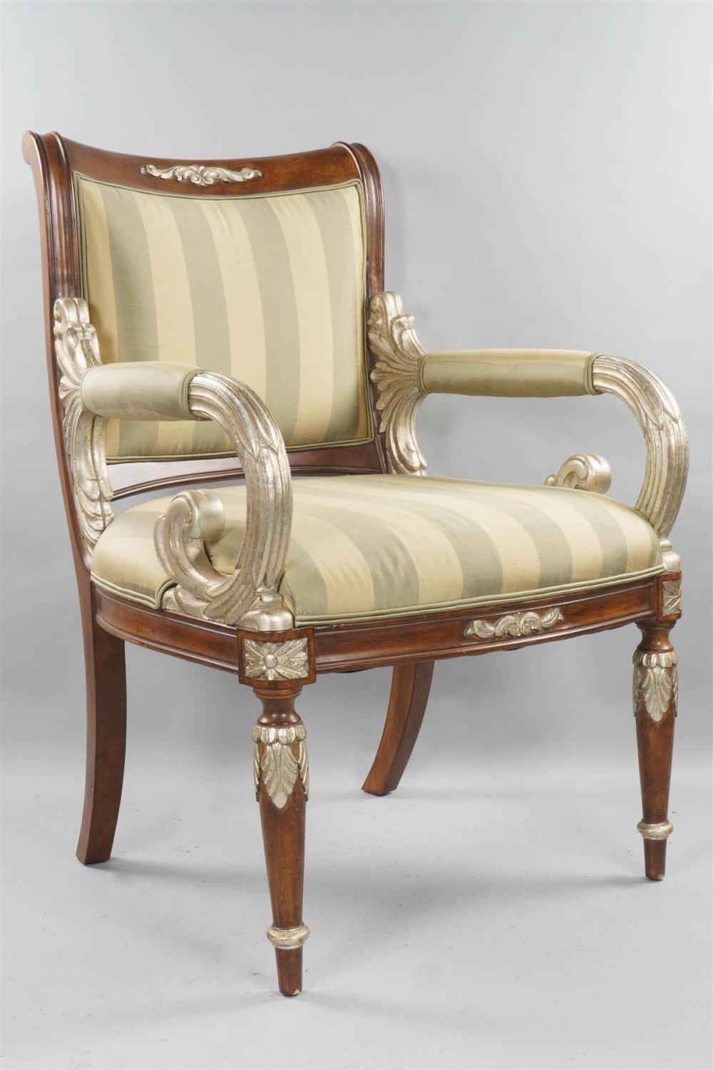 FRENCH EMPIRE STYLE UPHOLSTERED 33ac04