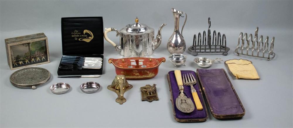 COLLECTION OF SILVERPLATED AND 33ac11