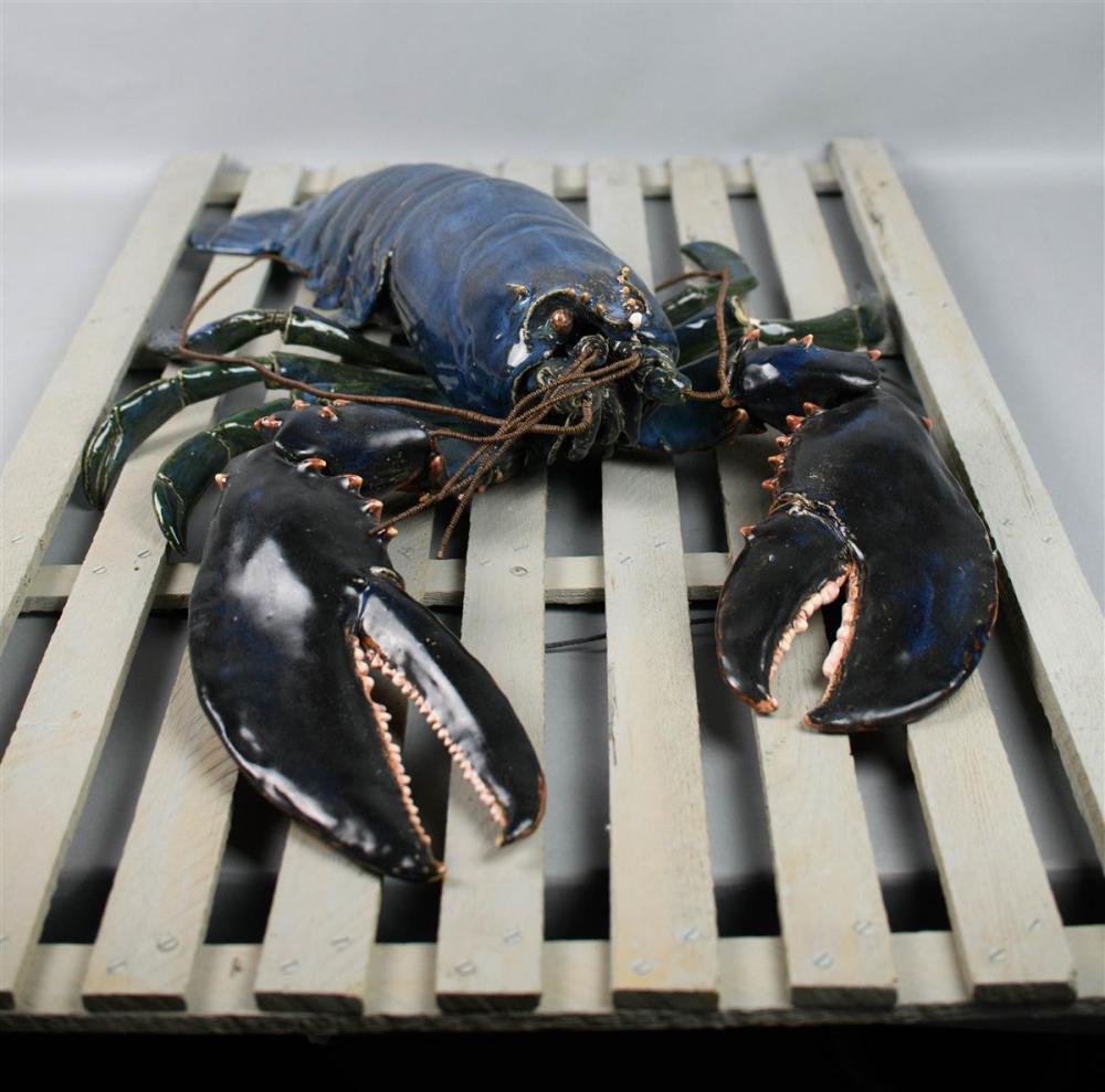 BETSEY RICE MODEL OF A BLUE LOBSTER