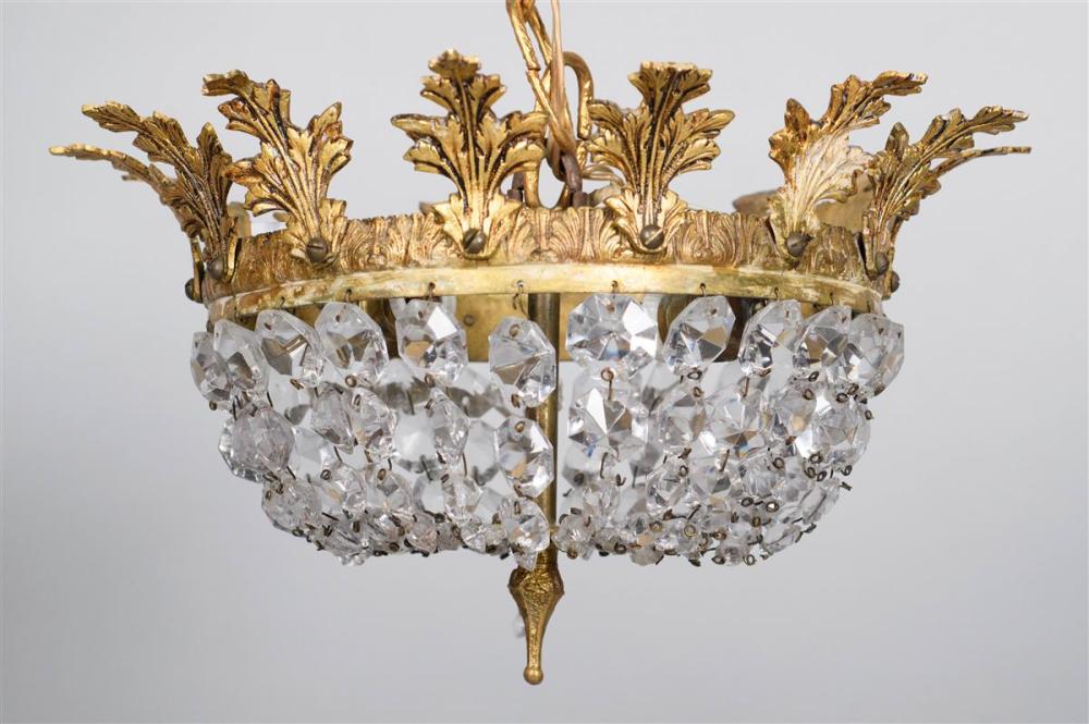 SMALL NEOCLASSICAL STYLE GILT METAL