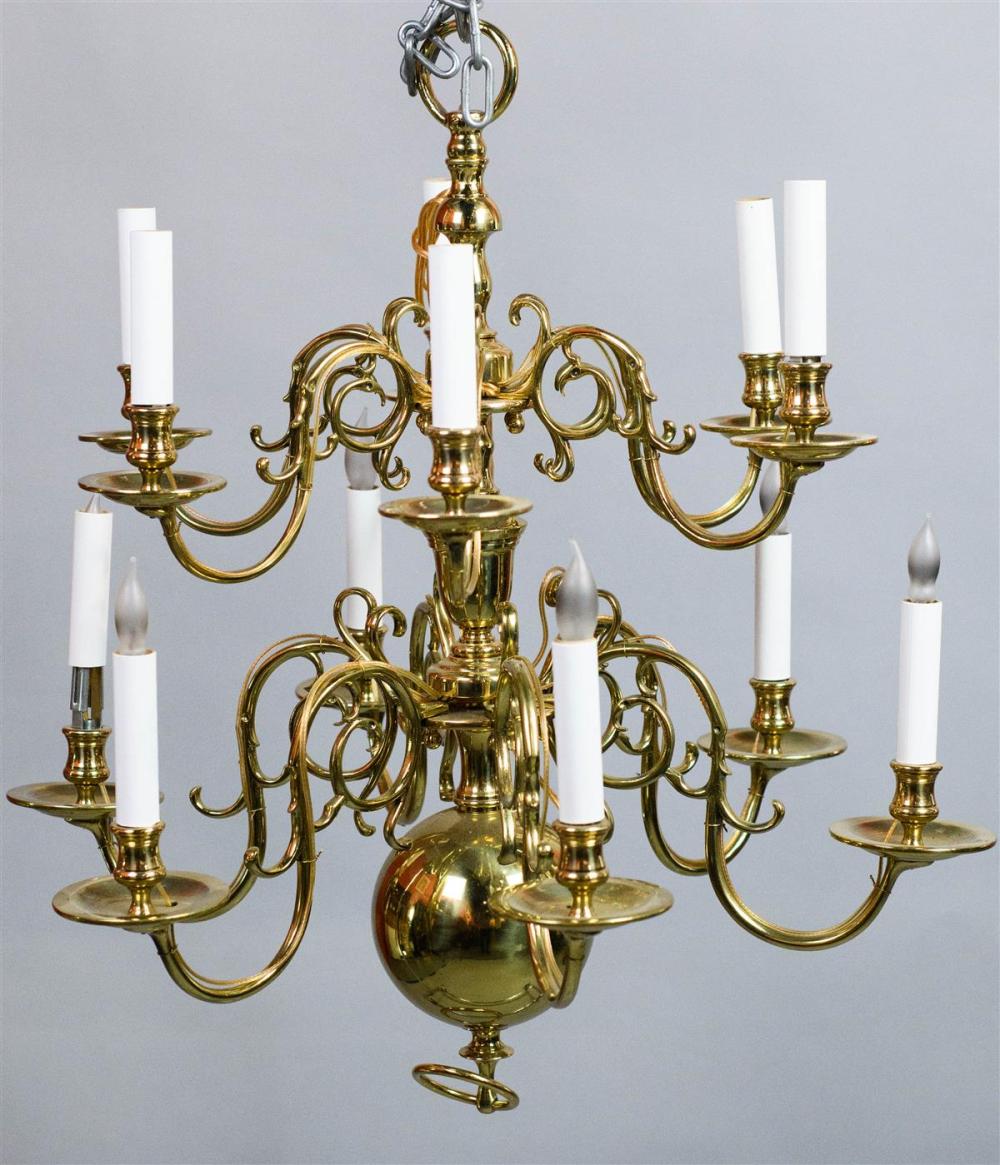 DUTCH BAROQUE STYLE BRASS CHANDELIERDUTCH 33ac5c