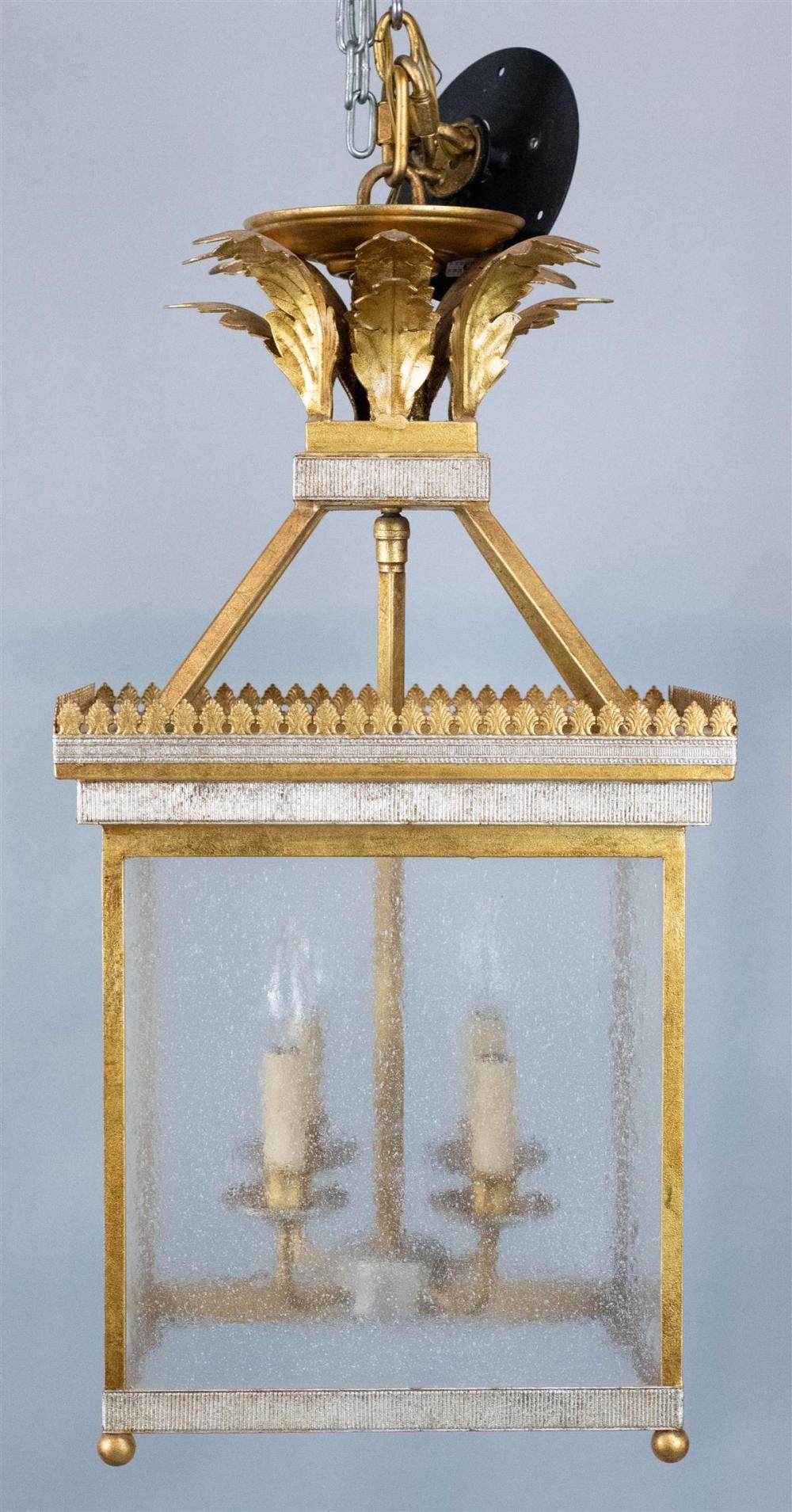 REGENCY STYLE GILT AND PARCEL-SILVERED