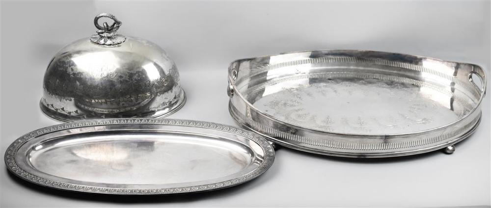 SHEFFIELD PLATED ENTREE DOME AND