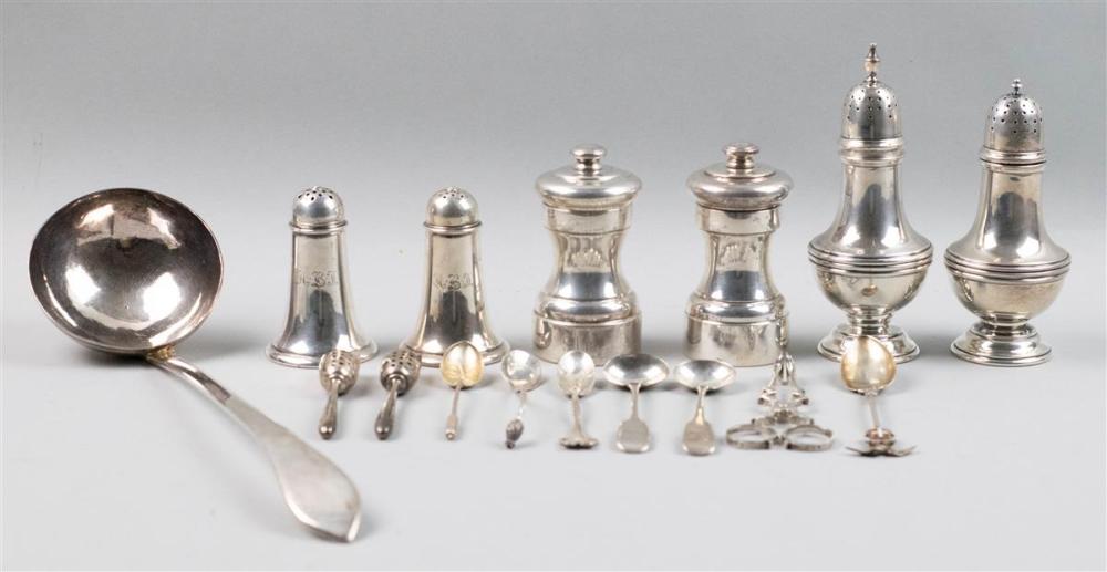 ECLECTIC GROUP OF SILVER ITEMS,