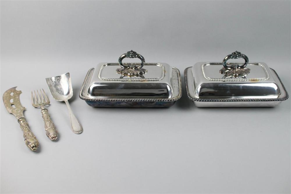 PAIR OF GORHAM SILVERPLATED COVERED 33ad1d