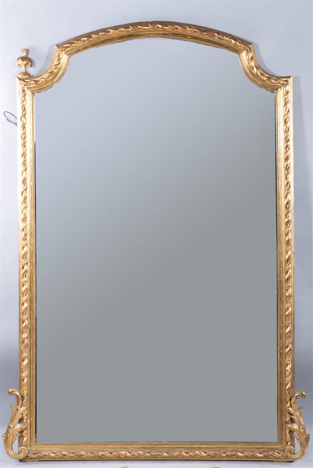 FRENCH GILTWOOD OVERMANTEL MIRROR  33ad4f