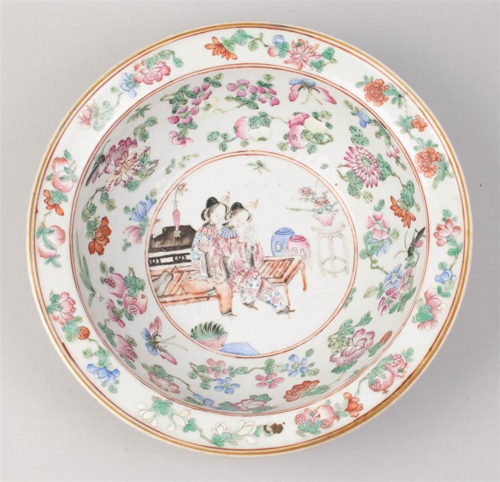 CHINESE FAMILLE ROSE BASIN QING 33adbc