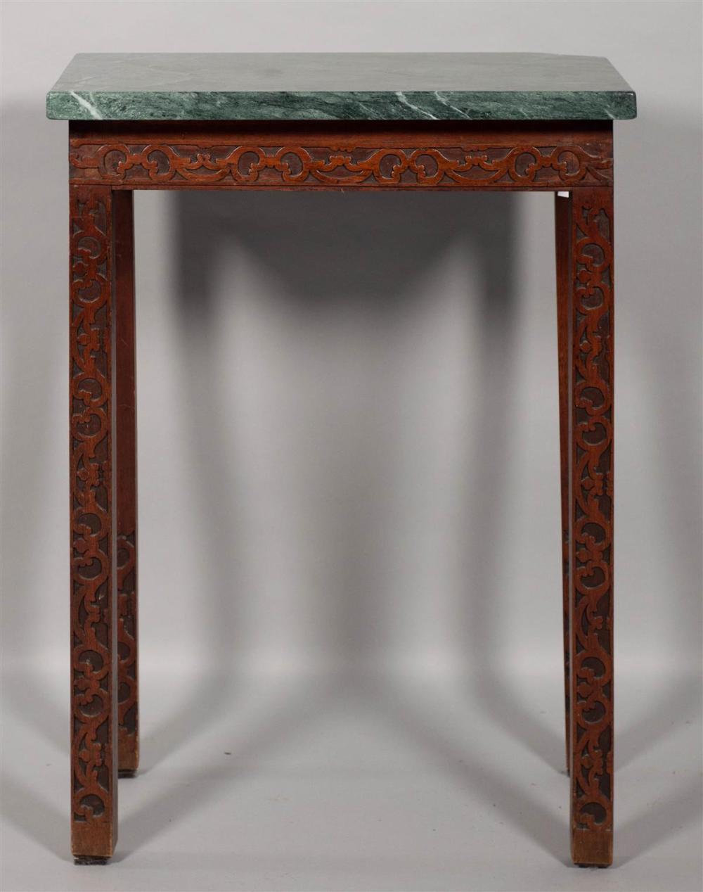 GEORGE III STYLE MAHOGANY AND MARBLE 33adf5