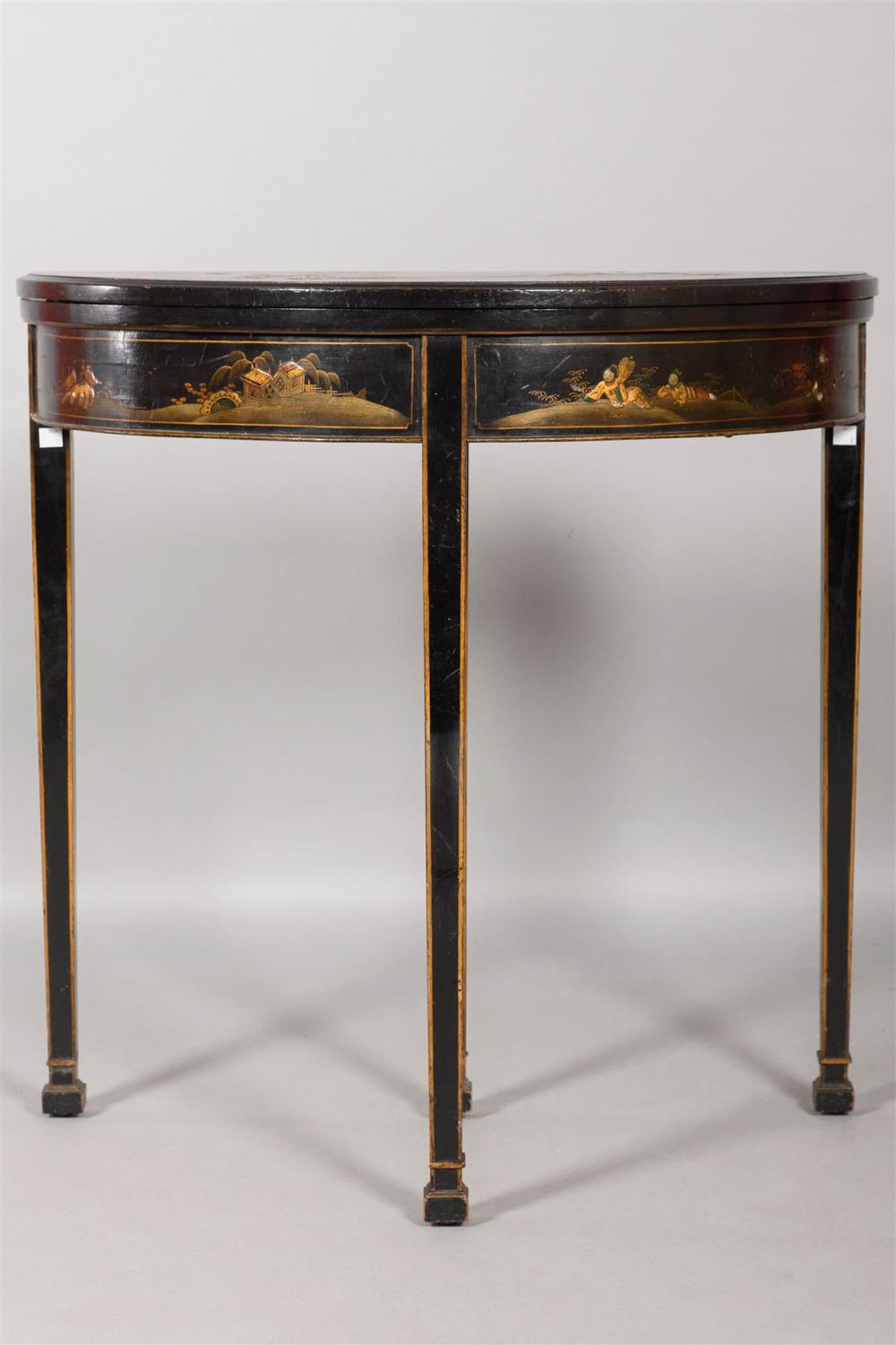 GEORGE III STYLE CHINOISERIE DECORATED 33adec