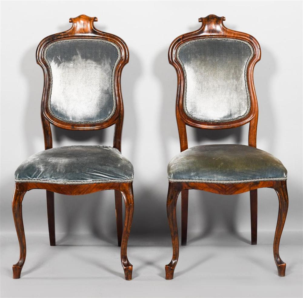 PAIR OF ITALIAN ROCOCO STYLE WALNUT