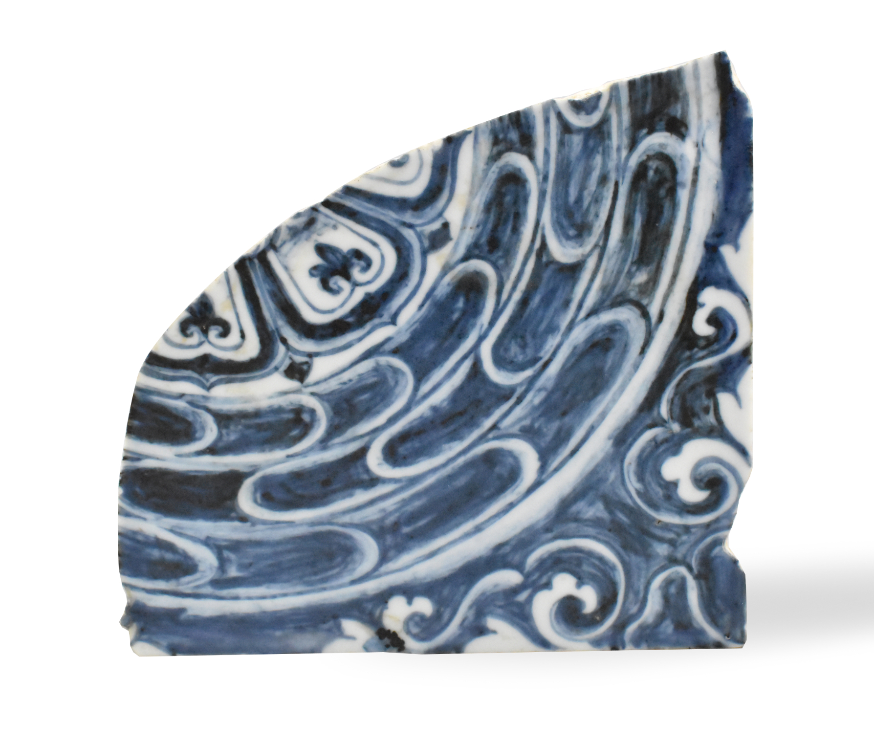 CHINESE BLUE & WHITE PORCELAIN TILE,