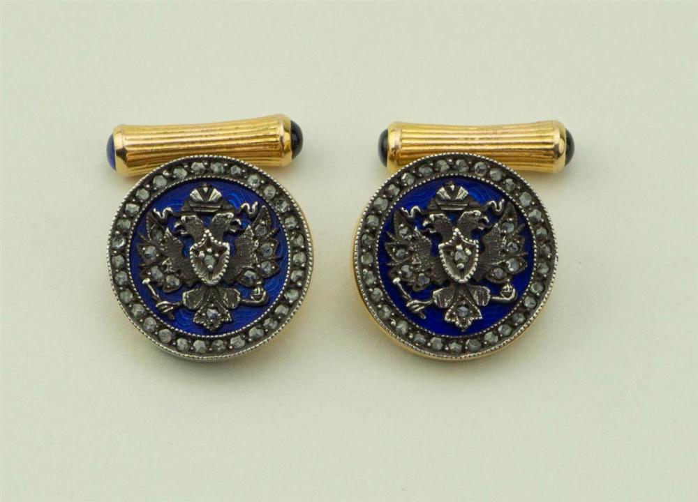 ANTIQUE RUSSIAN HERALDRY CUFFLINKSANTIQUE 33aeea