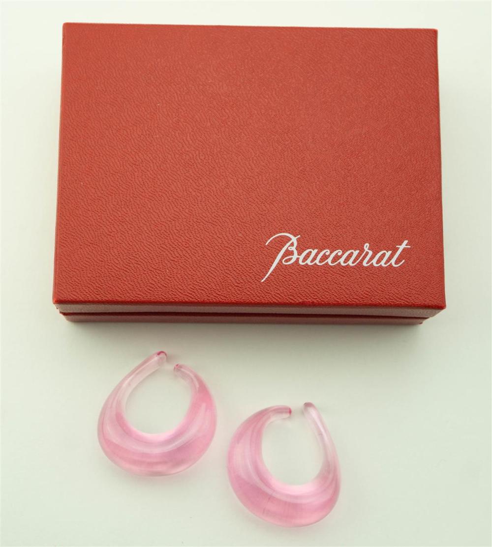 BACCARAT CRYSTAL EARRINGSBACCARAT