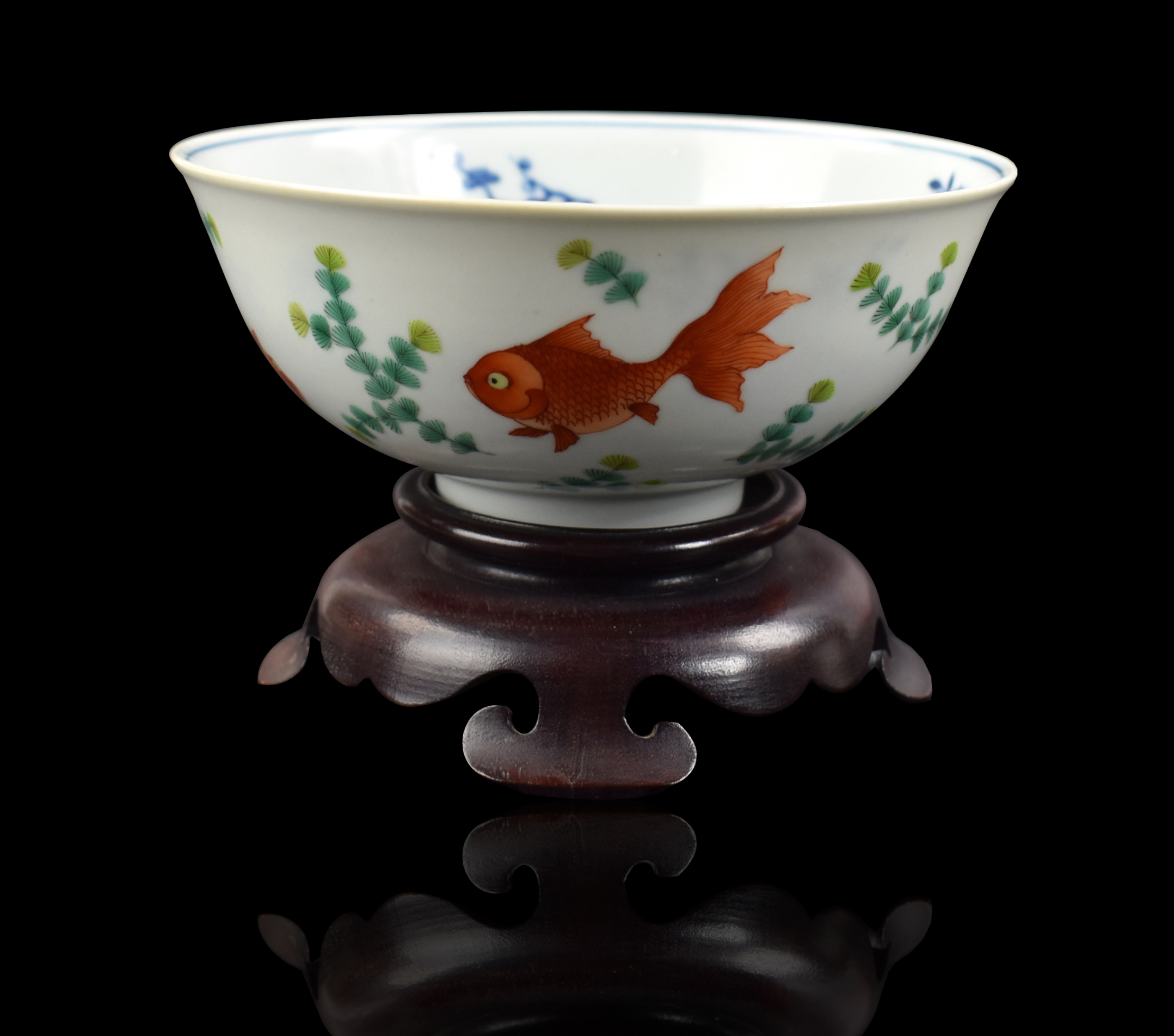 CHINESE FAMILLE ROSE FISH BOWL,