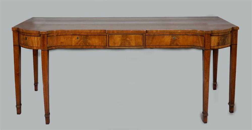 REGENCY INLAID MAHOGANY SIDEBOARDREGENCY