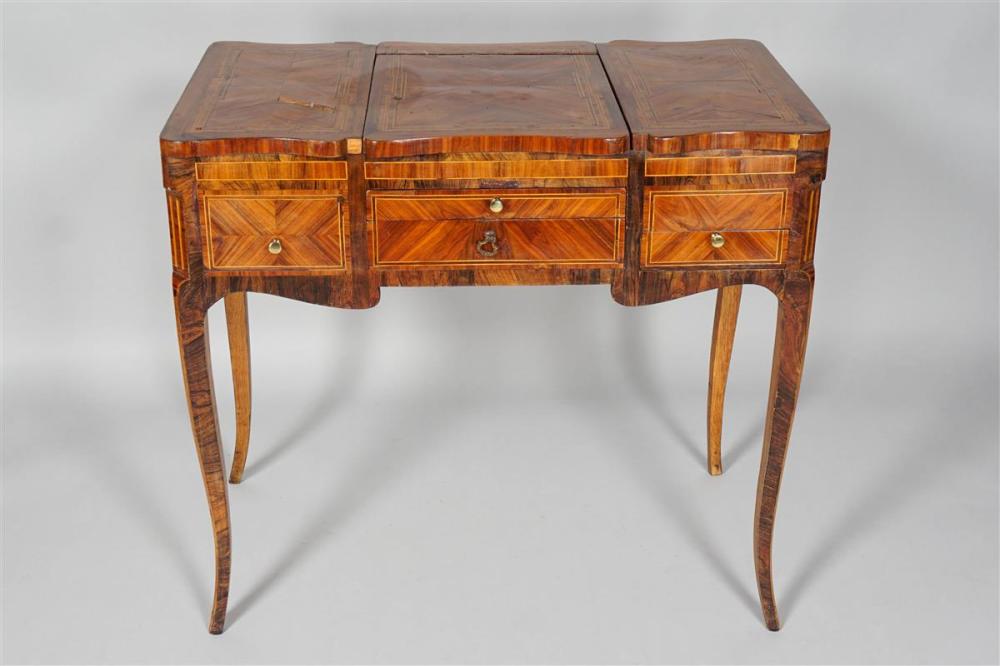 LOUIS XV XVI INLAID TULIPWOOD POUDREUSE  33af75