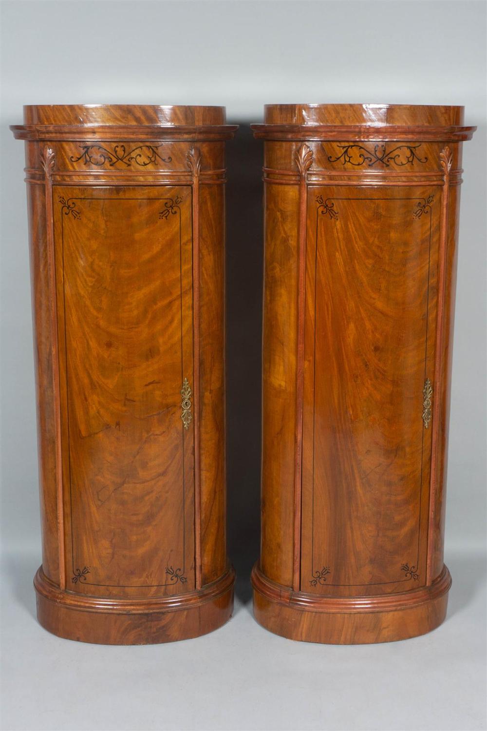 PAIR OF BIEDERMEIER STYLE PARCEL EBONIZED 33af8d