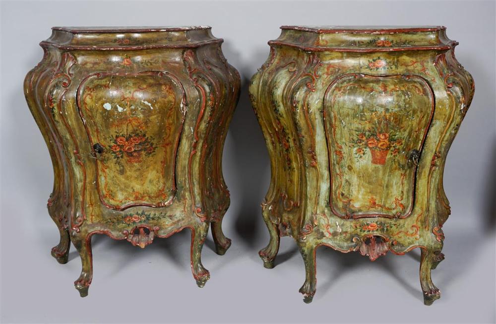 PAIR OF ITALIAN ROCOCO STYLE POLYCHROMED 33af98