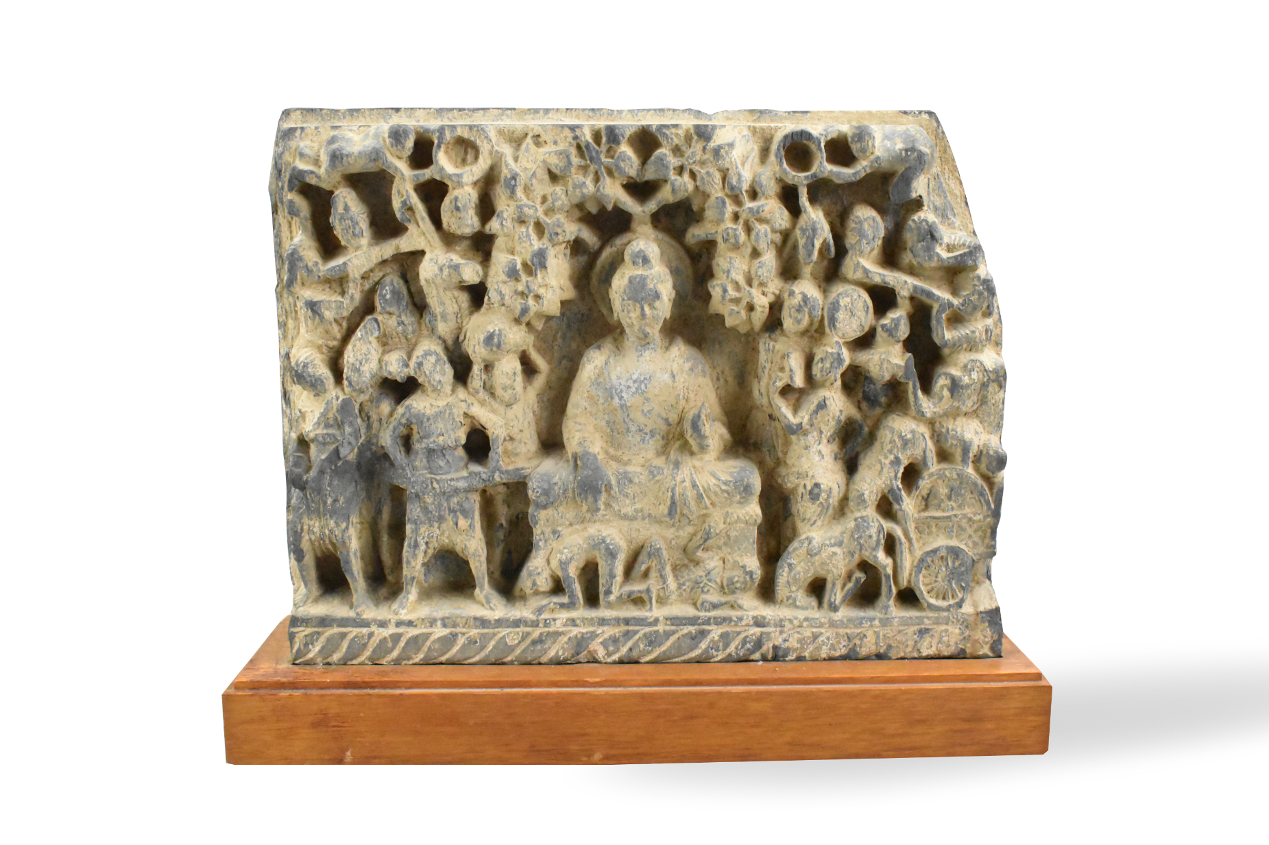 GANDHARA STONE CARVING OF BUDDHA ,3-5TH