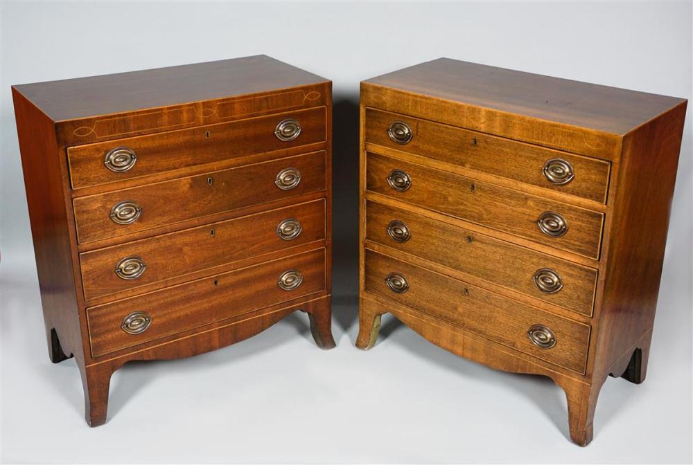 PAIR OF REGENCY STYLE INLAID MAHOGANY 33afeb